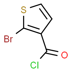 ChemSpider 2D Image | 2-Bromo-3-thiophenecarbonyl chloride | C5H2BrClOS