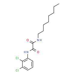ChemSpider 2D Image | N-(2,3-Dichlorophenyl)-N'-octylethanediamide | C16H22Cl2N2O2
