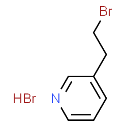 ChemSpider 2D Image | 3-(2-bromoethyl)pyridine hydrobromide | C7H9Br2N