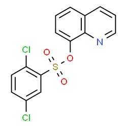 ChemSpider 2D Image | 8-Quinolinyl 2,5-dichlorobenzenesulfonate | C15H9Cl2NO3S