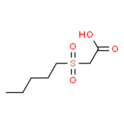 ChemSpider 2D Image | (Pentylsulfonyl)acetic acid | C7H14O4S