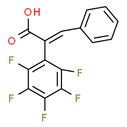 ChemSpider 2D Image | (2E)-2-(Pentafluorophenyl)-3-phenylacrylic acid | C15H7F5O2