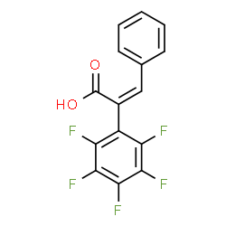 ChemSpider 2D Image | (2Z)-2-(Pentafluorophenyl)-3-phenylacrylic acid | C15H7F5O2