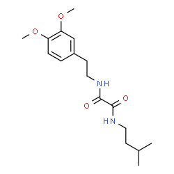 ChemSpider 2D Image | N-[2-(3,4-Dimethoxyphenyl)ethyl]-N'-(3-methylbutyl)ethanediamide | C17H26N2O4