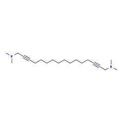 ChemSpider 2D Image | N,N,N',N'-Tetramethyl-2,14-hexadecadiyne-1,16-diamine | C20H36N2