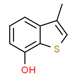 ChemSpider 2D Image | 3-Methyl-1-benzothiophene-7-ol | C9H8OS