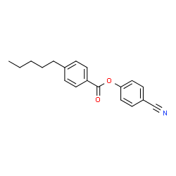 ChemSpider 2D Image | 4-Cyanophenyl 4-pentylbenzoate | C19H19NO2