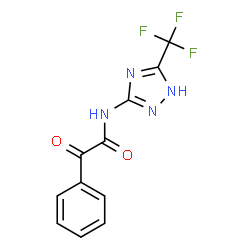 ChemSpider 2D Image | 2-Oxo-2-phenyl-N-[5-(trifluoromethyl)-1H-1,2,4-triazol-3-yl]acetamide | C11H7F3N4O2