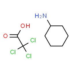 ChemSpider 2D Image | Trichloroacetic acid - cyclohexanamine (1:1) | C8H14Cl3NO2