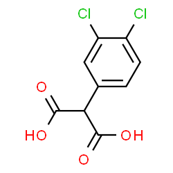 ChemSpider 2D Image | (3,4-Dichlorophenyl)malonic acid | C9H6Cl2O4