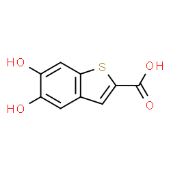 ChemSpider 2D Image | 5,6-Dihydroxy-1-benzothiophene-2-carboxylic acid | C9H6O4S