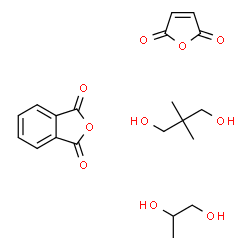 ChemSpider 2D Image | 2,2-dimethylpropane-1,3-diol; furan-2,5-dione; isobenzofuran-1,3-dione; propane-1,2-diol | C20H26O10