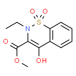 ChemSpider 2D Image | Methyl 2-ethyl-4-hydroxy-2H-1,2-benzothiazine-3-carboxylate 1,1-dioxide | C12H13NO5S