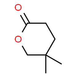 ChemSpider 2D Image | 5,5-Dimethyltetrahydro-2H-pyran-2-one | C7H12O2