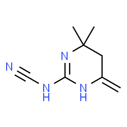 ChemSpider 2D Image | (4,4-Dimethyl-6-methylene-1,4,5,6-tetrahydro-2-pyrimidinyl)cyanamide | C8H12N4