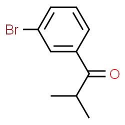 ChemSpider 2D Image | 1-(3-Bromophenyl)-2-methyl-1-propanone | C10H11BrO
