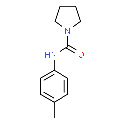 ChemSpider 2D Image | N-(4-Methylphenyl)-1-pyrrolidinecarboxamide | C12H16N2O