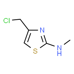 ChemSpider 2D Image | 4-(Chloromethyl)-N-methyl-1,3-thiazol-2-amine | C5H7ClN2S