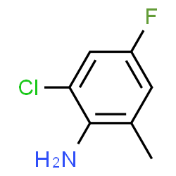 ChemSpider 2D Image | 2-Chloro-4-fluoro-6-methylaniline | C7H7ClFN