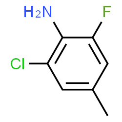 ChemSpider 2D Image | 2-Chloro-6-fluoro-4-methylaniline | C7H7ClFN