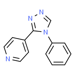 ChemSpider 2D Image | 4-(4-Phenyl-4H-1,2,4-triazol-3-yl)pyridine | C13H10N4