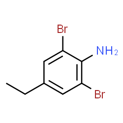 ChemSpider 2D Image | 2,6-Dibromo-4-ethylaniline | C8H9Br2N