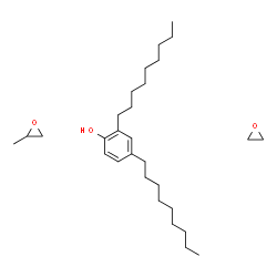 ChemSpider 2D Image | 2,4-di(nonyl)phenol; 2-methyloxirane; oxirane | C29H52O3