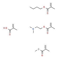 ChemSpider 2D Image | butyl 2-methylprop-2-enoate; 2-dimethylaminoethyl 2-methylprop-2-enoate; methyl 2-methylprop-2-enoate; 2-methylprop-2-enoic acid | C25H43NO8
