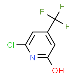 ChemSpider 2D Image | 6-Chloro-4-(trifluoromethyl)pyridin-2-ol | C6H3ClF3NO