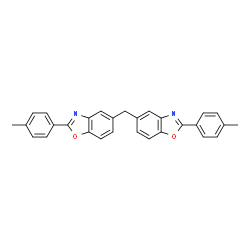ChemSpider 2D Image | 5,5'-Methylenebis[2-(4-methylphenyl)-1,3-benzoxazole] | C29H22N2O2