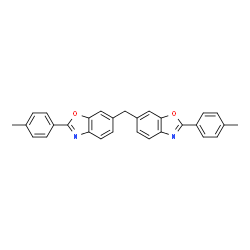 ChemSpider 2D Image | 6,6'-Methylenebis[2-(4-methylphenyl)-1,3-benzoxazole] | C29H22N2O2
