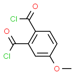 ChemSpider 2D Image | 4-Methoxyphthaloyl dichloride | C9H6Cl2O3