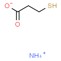 ChemSpider 2D Image | Ammonium 3-sulfanylpropanoate | C3H9NO2S