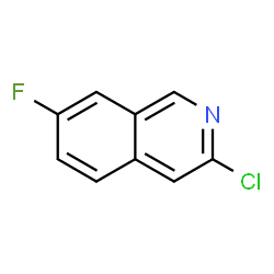 ChemSpider 2D Image | 3-Chloro-7-fluoroisoquinoline | C9H5ClFN