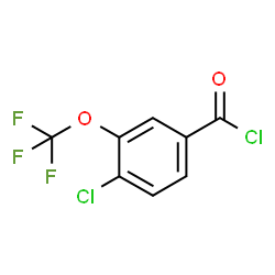 ChemSpider 2D Image | 4-Chloro-3-(trifluoromethoxy)benzoyl chloride | C8H3Cl2F3O2