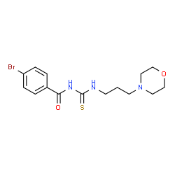 ChemSpider 2D Image | 4-Bromo-N-{[3-(4-morpholinyl)propyl]carbamothioyl}benzamide | C15H20BrN3O2S