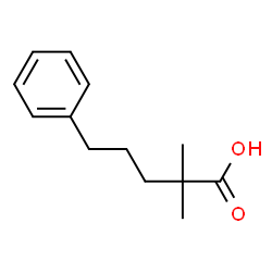 ChemSpider 2D Image | 2,2-Dimethyl-5-phenylpentanoic acid | C13H18O2