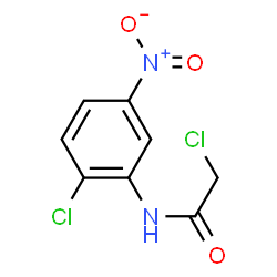 ChemSpider 2D Image | 2-Chloro-N-(2-chloro-5-nitrophenyl)acetamide | C8H6Cl2N2O3