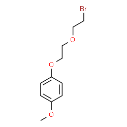 ChemSpider 2D Image | 1-[2-(2-Bromoethoxy)ethoxy]-4-methoxybenzene | C11H15BrO3