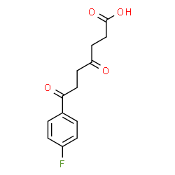 ChemSpider 2D Image | 7-(4-Fluorophenyl)-4,7-dioxoheptanoic acid | C13H13FO4