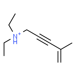 ChemSpider 2D Image | N,N-Diethyl-4-methyl-4-penten-2-yn-1-aminium | C10H18N