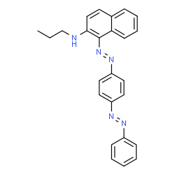 ChemSpider 2D Image | 1-((4-(Phenylazo)phenyl)azo)-N-propylnaphthalen-2-amine | C25H23N5