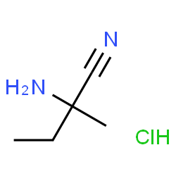 ChemSpider 2D Image | 2-amino-2-methylbutanenitrile hydrochloride | C5H11ClN2