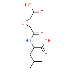 ChemSpider 2D Image | N-[(3-Carboxy-2-oxiranyl)carbonyl]leucine | C10H15NO6