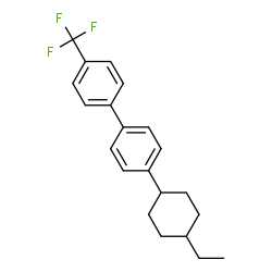 ChemSpider 2D Image | 4-(4-Ethylcyclohexyl)-4'-(trifluoromethyl)biphenyl | C21H23F3