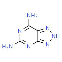ChemSpider 2D Image | 3H-1,2,3-triazolo[4,5-d]pyrimidine-5,7-diamine | C4H5N7