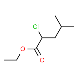 ChemSpider 2D Image | Ethyl 2-chloro-4-methylpentanoate | C8H15ClO2