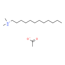 ChemSpider 2D Image | LAURYLDIMETHYLAMMONIUM ACETATE | C16H35NO2