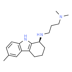 ChemSpider 2D Image | N,N-Dimethyl-N'-[(1S)-6-methyl-2,3,4,9-tetrahydro-1H-carbazol-1-yl]-1,3-propanediamine | C18H27N3
