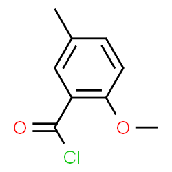 ChemSpider 2D Image | 2-Methoxy-5-methylbenzoyl chloride | C9H9ClO2